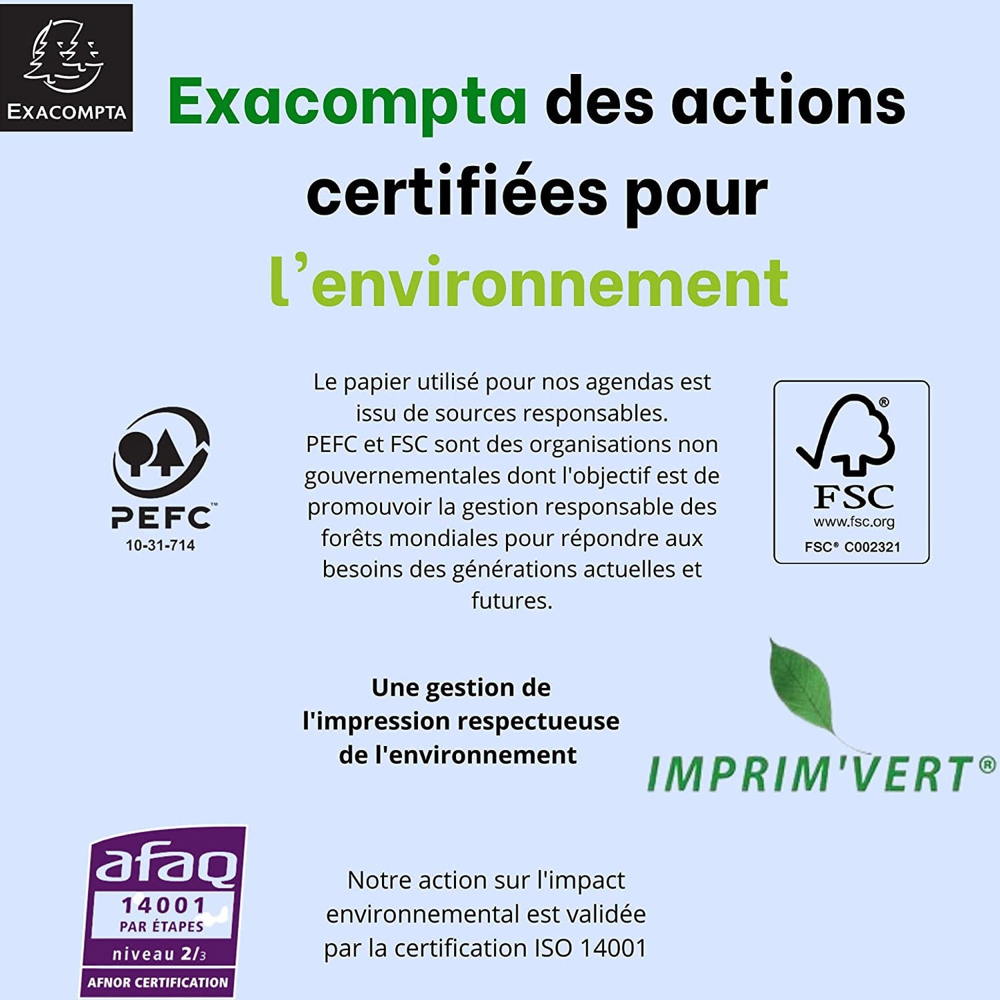 Recharge pour agenda - Exatime 17 - 2024/2025 - 18272E - Septembre à décembre