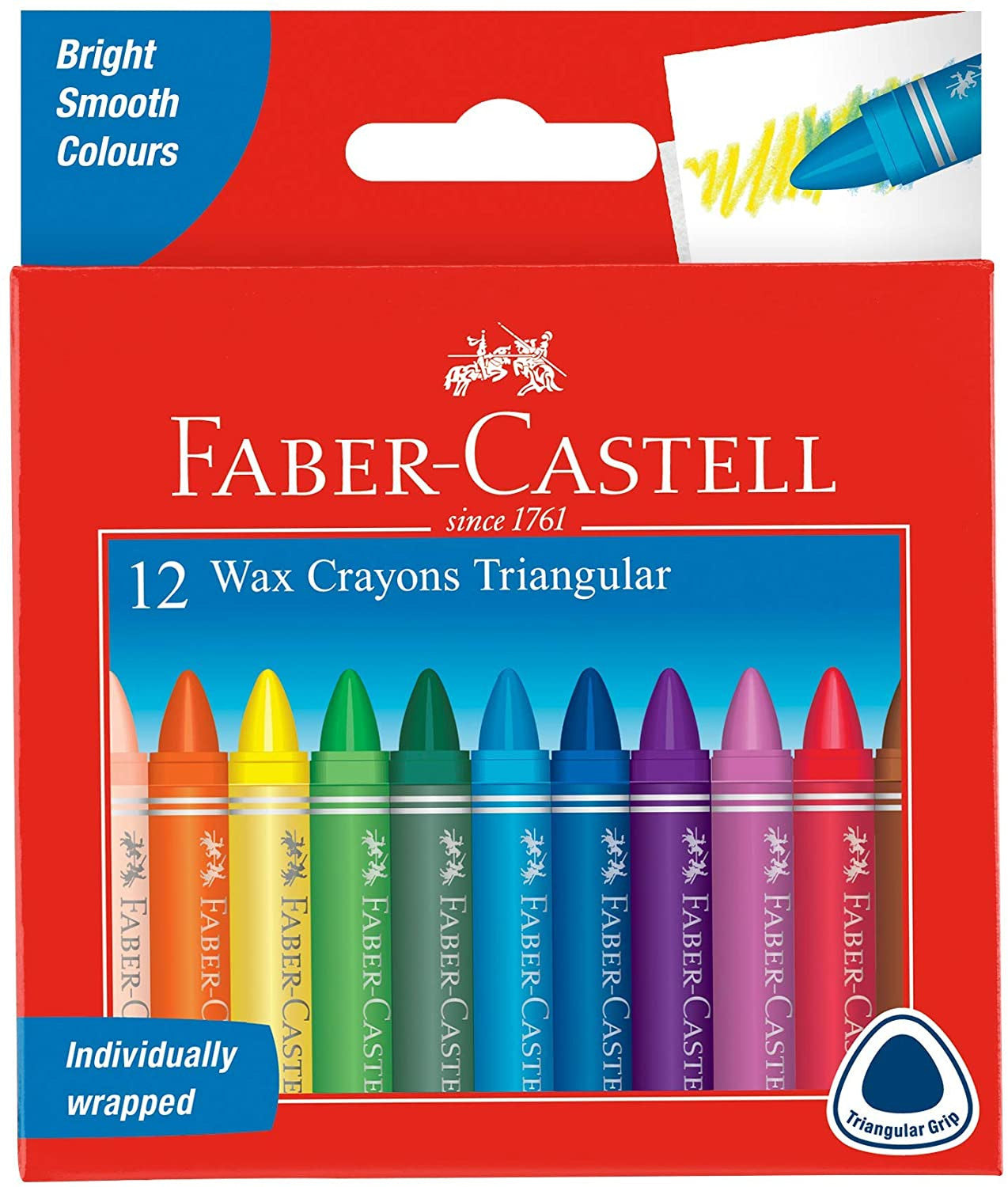 Pochette de 12 craies à la cire Faber-Castell
