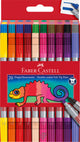 Pochette de 20 feutres double pointe Faber-Castell