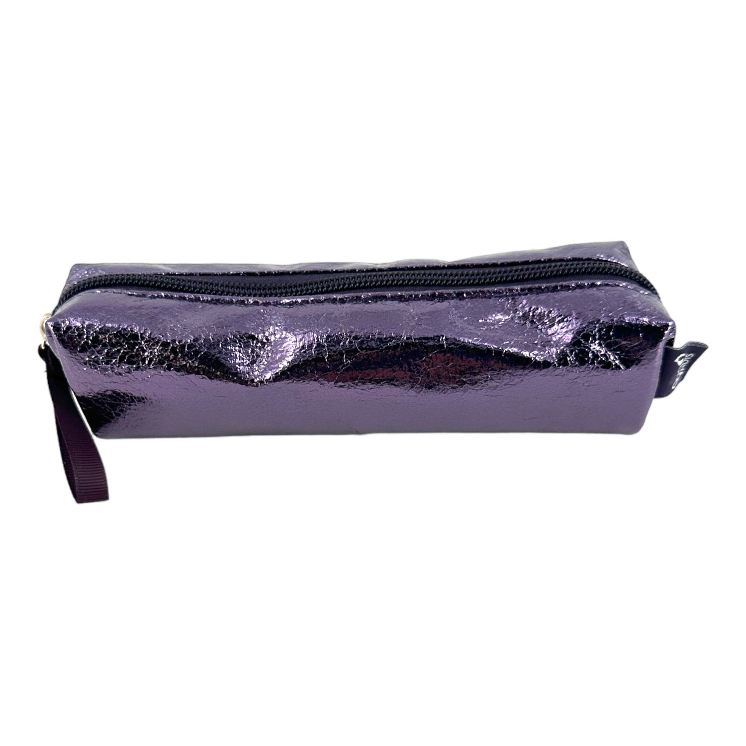 Petite trousse - Scolaire - Violet brillant - Fermeture éclair - 19x5x5cm