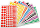 Pochette de 1040 gommettes - Rondes - Assortiment couleurs et tailles - Apli Agipa
