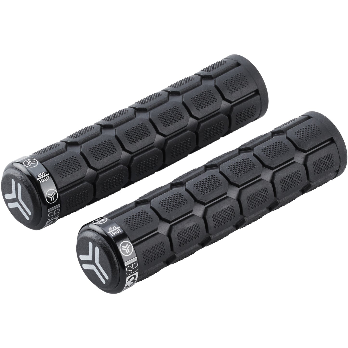 Poignées - Grips - Vélo - VTT - Noir - Ergonomique - Fixation Lock-On - SB3