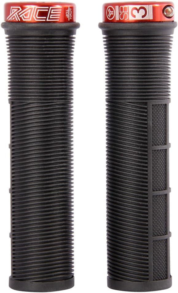 Poignées - Grips - Vélo - VTT - Noir et rouge - Ultra fin - Pour course - SB3