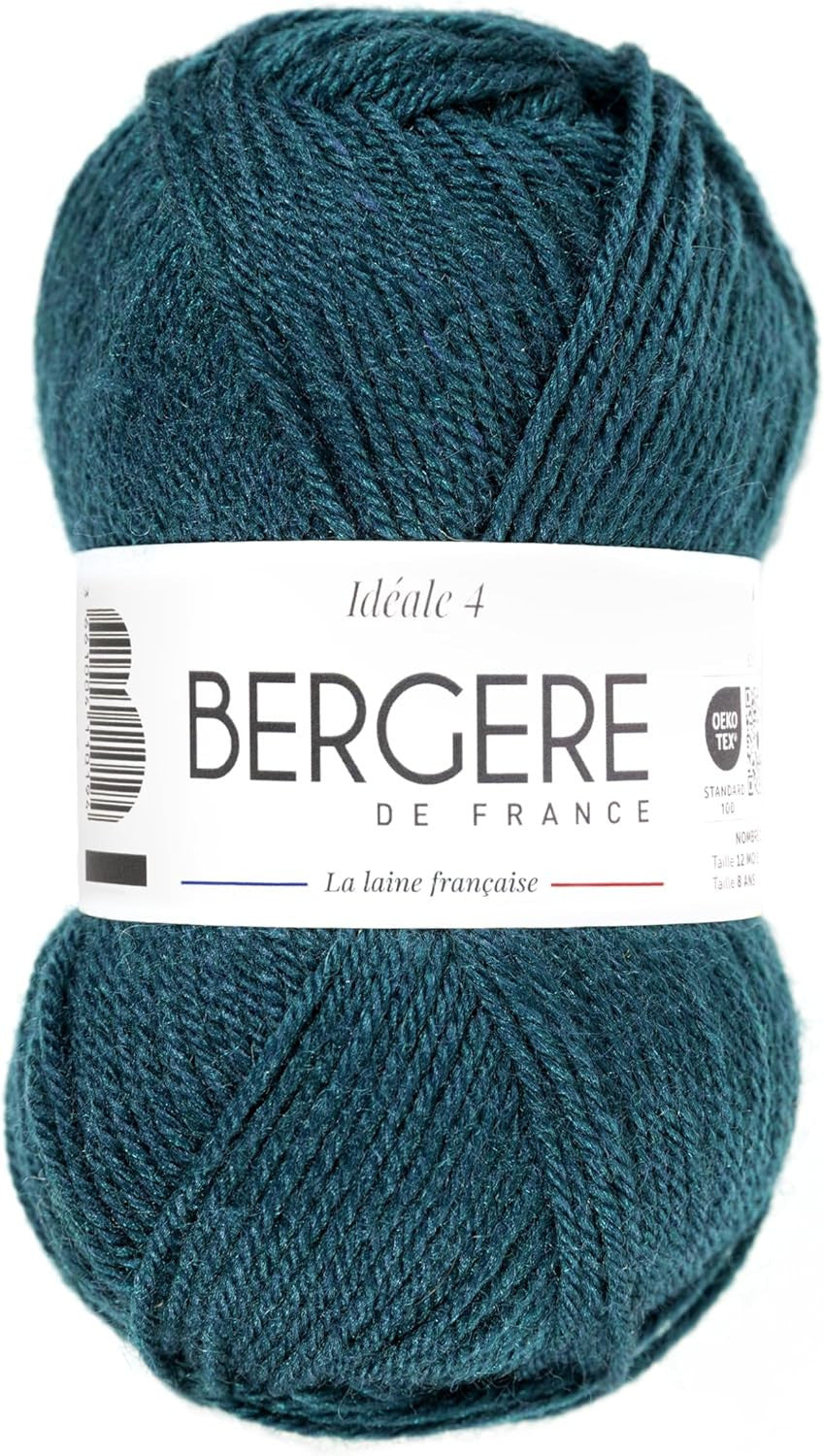 Pelote de laine - Sapin - 50% Laine 50% acrylique - Bergère de France - Idéale 4