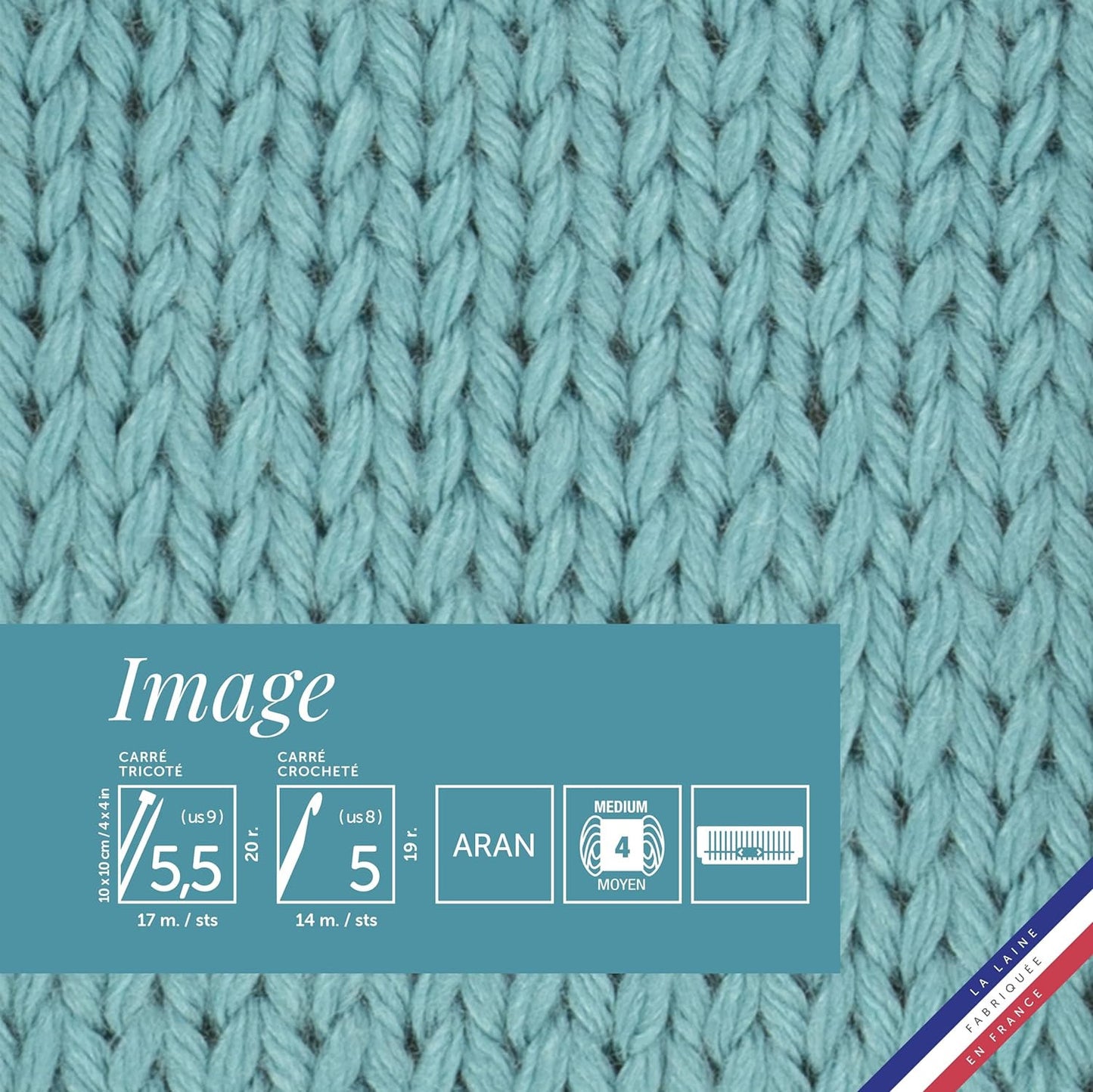 Pelote de laine - Océan - 50% Laine mérinos 50% acrylique - Bergère de France - Image