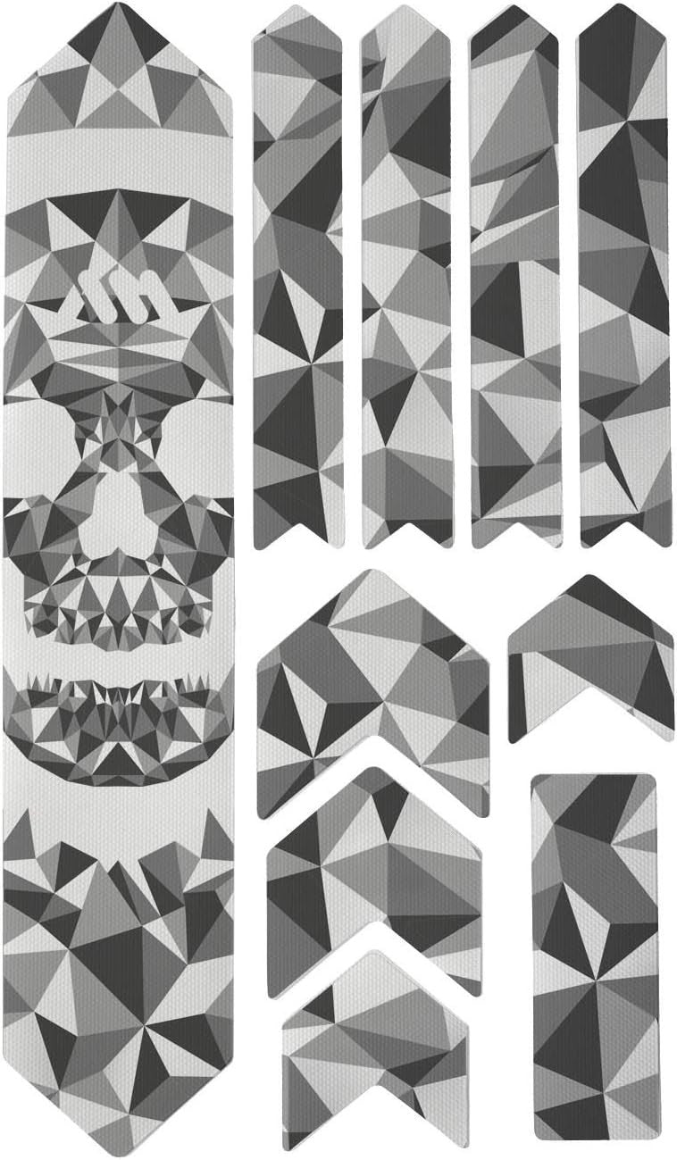 Protection pour cadre de vélo, VTT - Evite rayures et bosses - Skull - 10 pièces