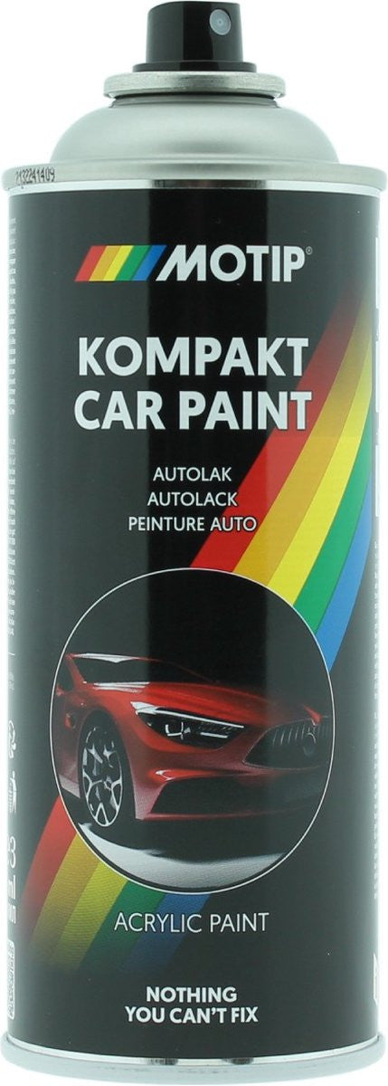 Bombe de peinture - Carrosserie - Gris métallisé - 51043 - Motip - Kompakt car paint