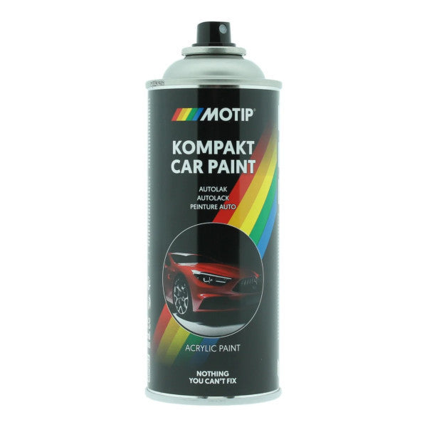 Bombe de peinture - Acrylique - Gris métallisé - 51060 - Brillant - Motip - Kompakt Car Paint