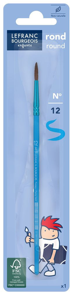 Pinceau - Rond - n°12 - Poils naturels - Lefranc Bourgeois