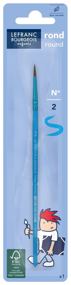 Pinceau - Rond - n°2 - Poils naturels - Lefranc Bourgeois