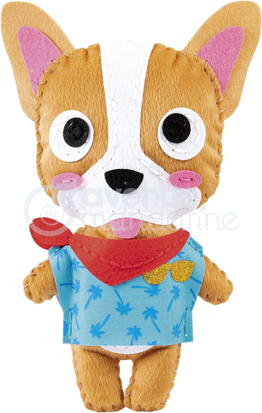 Personnage en feutrine - A coudre - Enzo le bouledog - Kit complet - Dès 6 ans