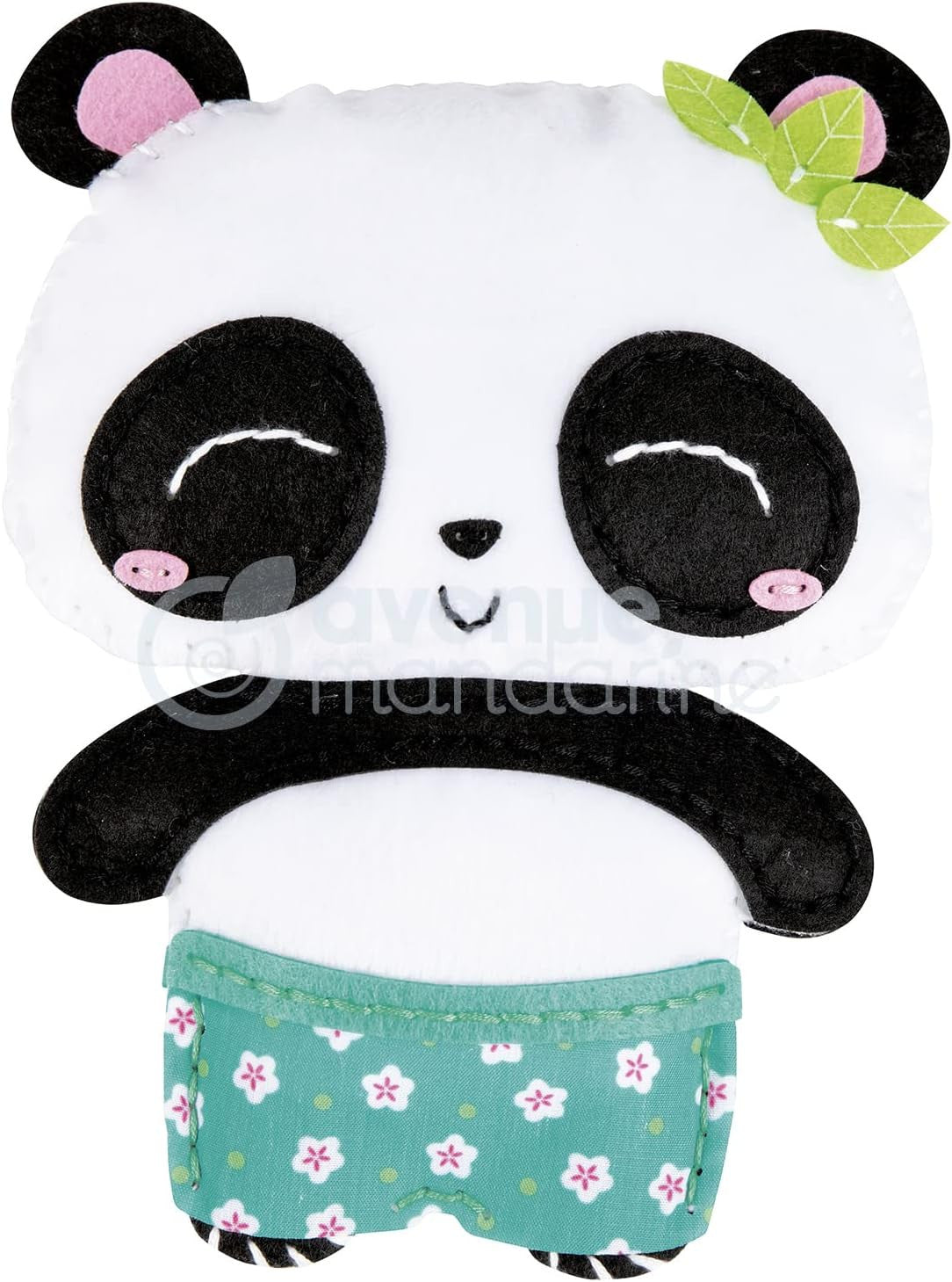 Personnage en feutrine - A coudre - Gustave le panda - Kit complet - Dès 6 ans