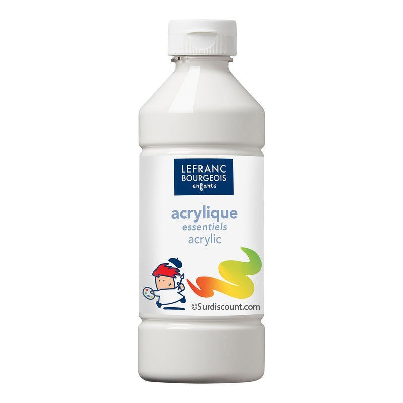 10 flacons peinture acrylique - 500ml - Assortiment - Lefranc & Bourgeois