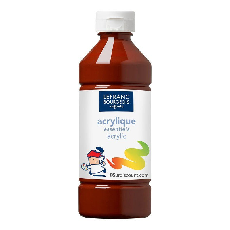 10 flacons peinture acrylique - 500ml - Assortiment - Lefranc & Bourgeois