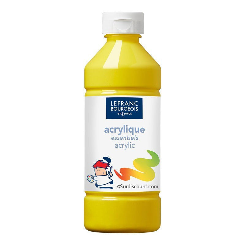 10 flacons peinture acrylique - 500ml - Assortiment - Lefranc & Bourgeois