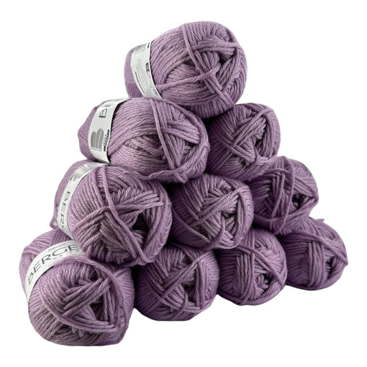 Pelote de laine - Lilas - 50% Laine mérinos 50% acrylique - Bergère de France - Image
