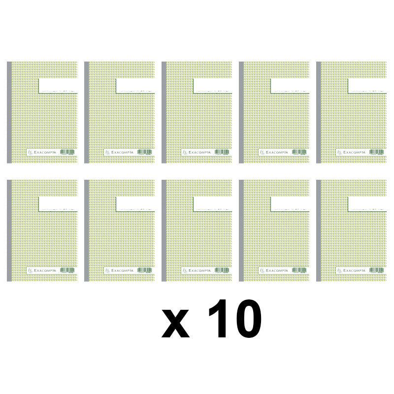 10 carnets - Manifold - Autocopiant - Dupli - A5 - 50 feuilles - Exacompta - 3250E