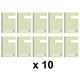 10 carnets - Manifold - Autocopiant - Dupli - A5 - 50 feuilles - Exacompta - 3250E