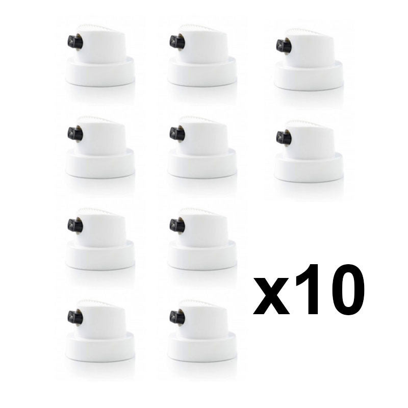 10 caps - Valve - Pour bombe de peinture - Transversal - Pour tracé biseauté - Débit régulier