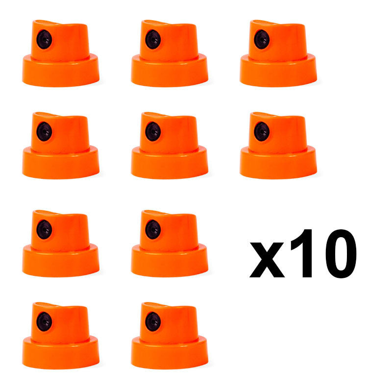 10 caps - Valve - Pour bombe de peinture - Hardcore fat cap - Tracé large - Débit régulier