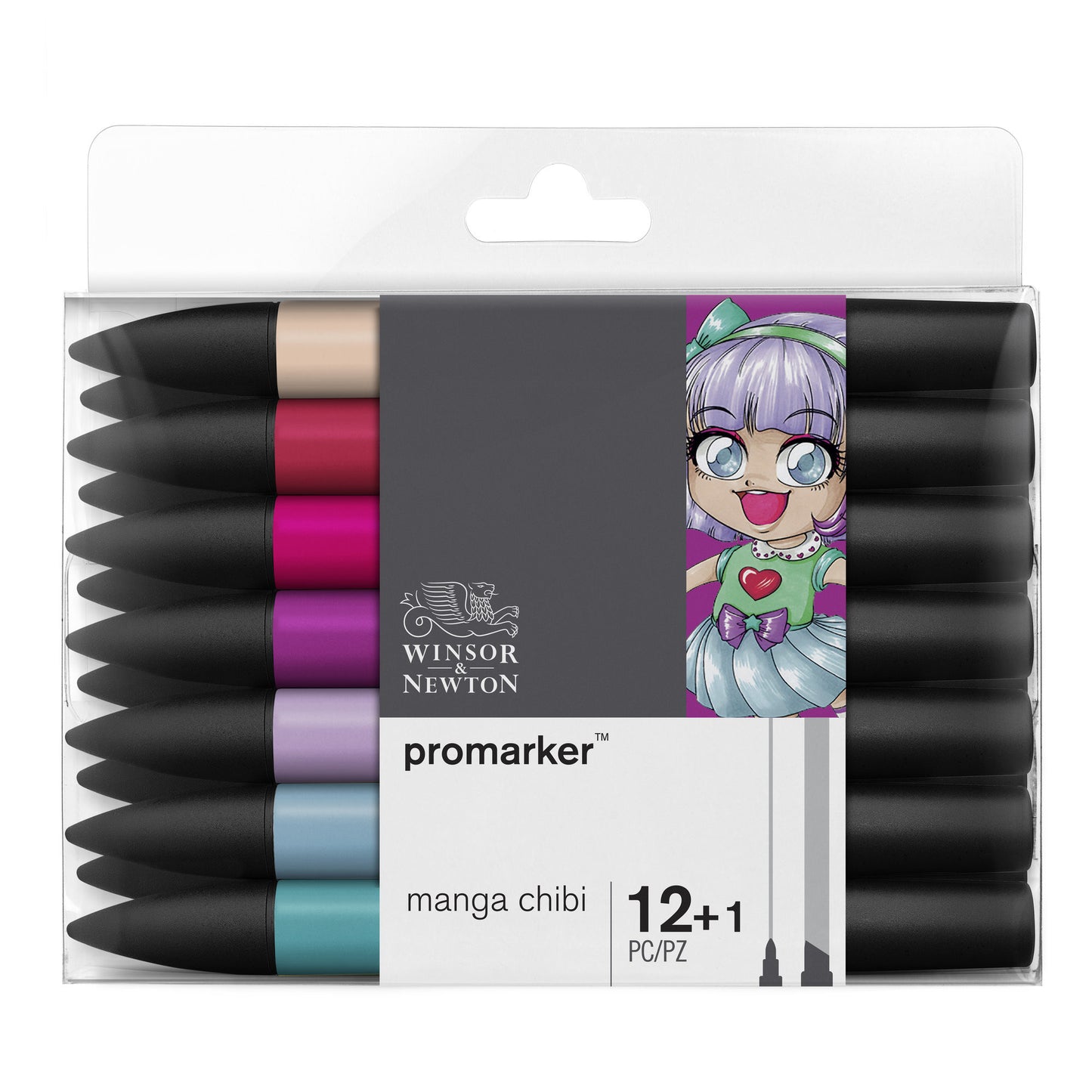 Pochette Feutres Promarker 12+1 Manga Chibi - Winsor et Newton