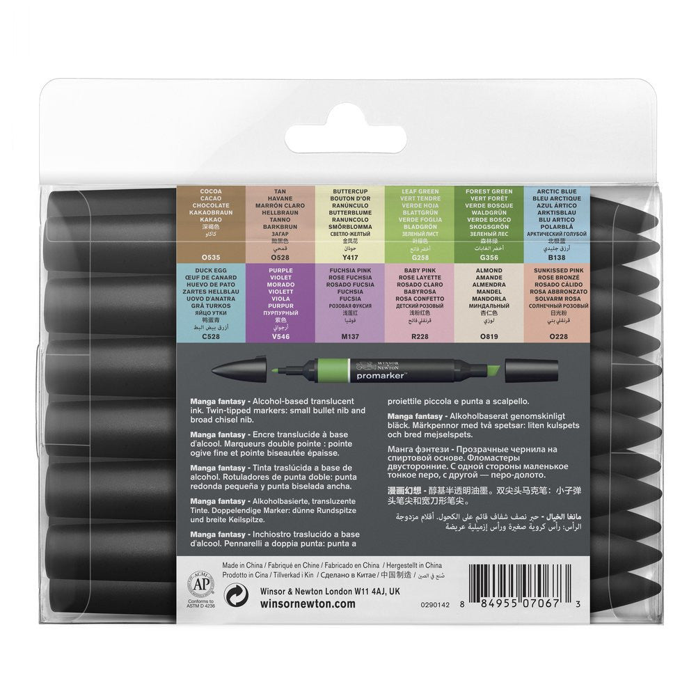 Pochette Feutres Promarker 12+1 Manga Fantasy - Winsor et Newton