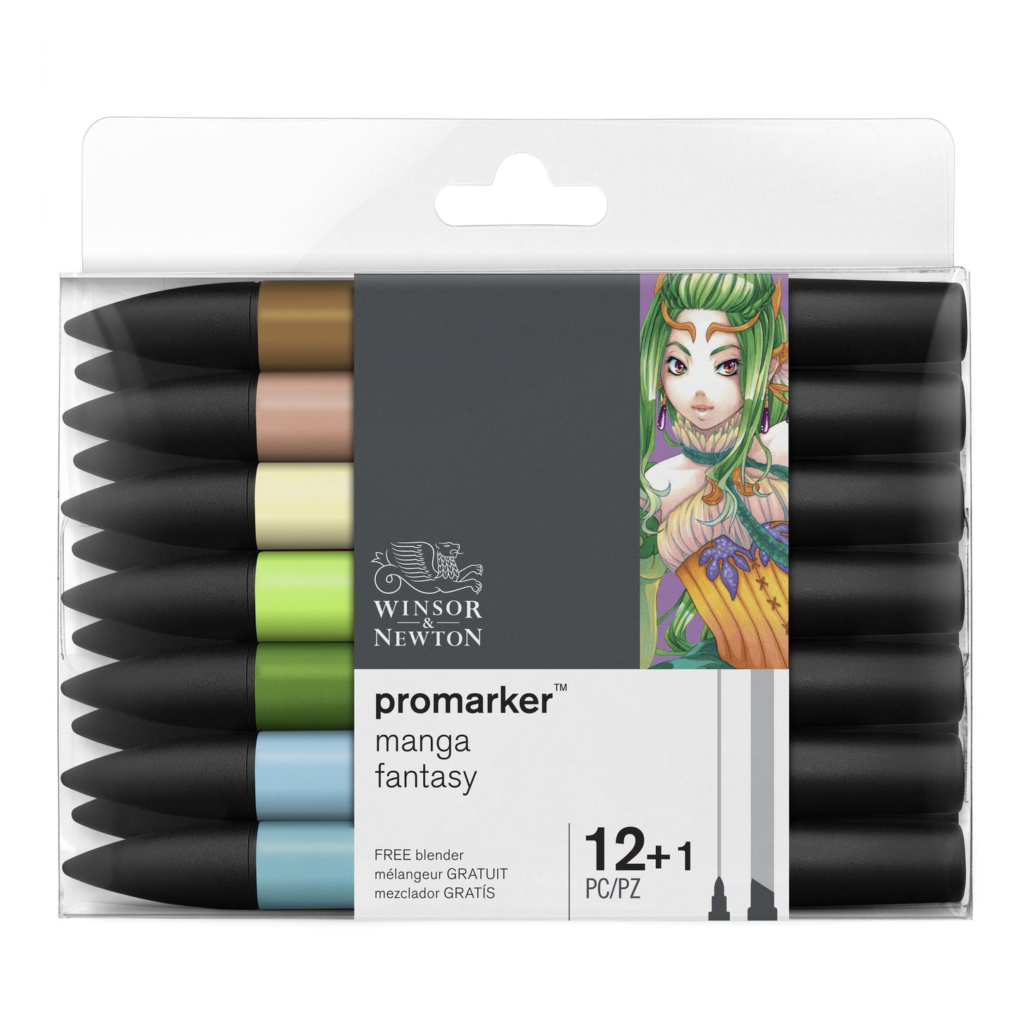 Pochette Feutres Promarker 12+1 Manga Fantasy - Winsor et Newton