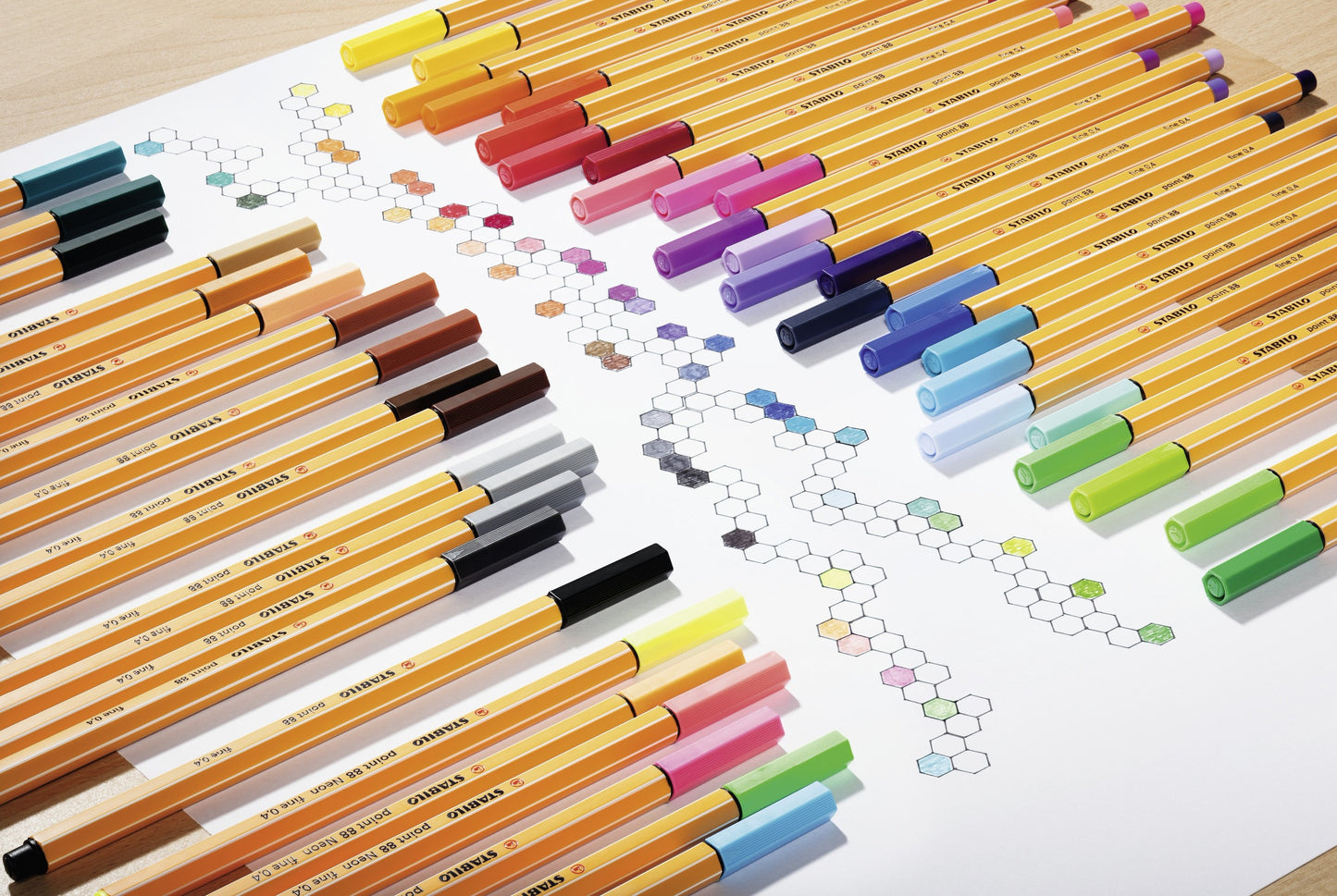 Pochette de 15 stylos-feutres STABILO point 88 - pointe fine - coloris assortis