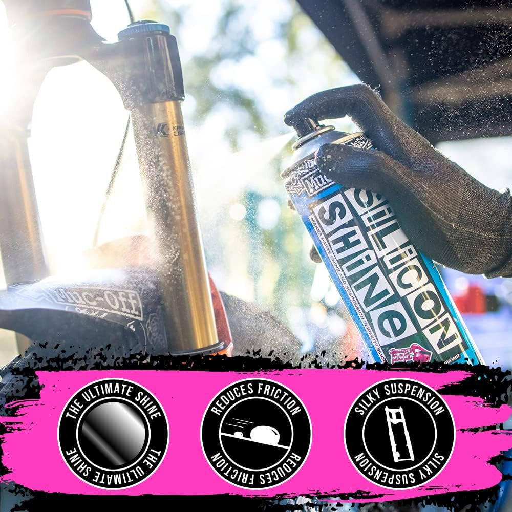 Produit lustrant - A base de silicone - Vélo, VTT - Protection - Brillance - Muc-Off - 500ml