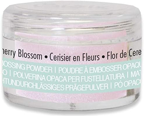 Poudre à embosser - Rose cerisier en fleurs - Carterie - Scrapbooking - Pot 12g - Sizzix
