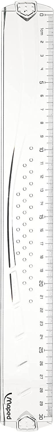 Règle - Plate - 30 cm - Plastique - Geometric - Maped