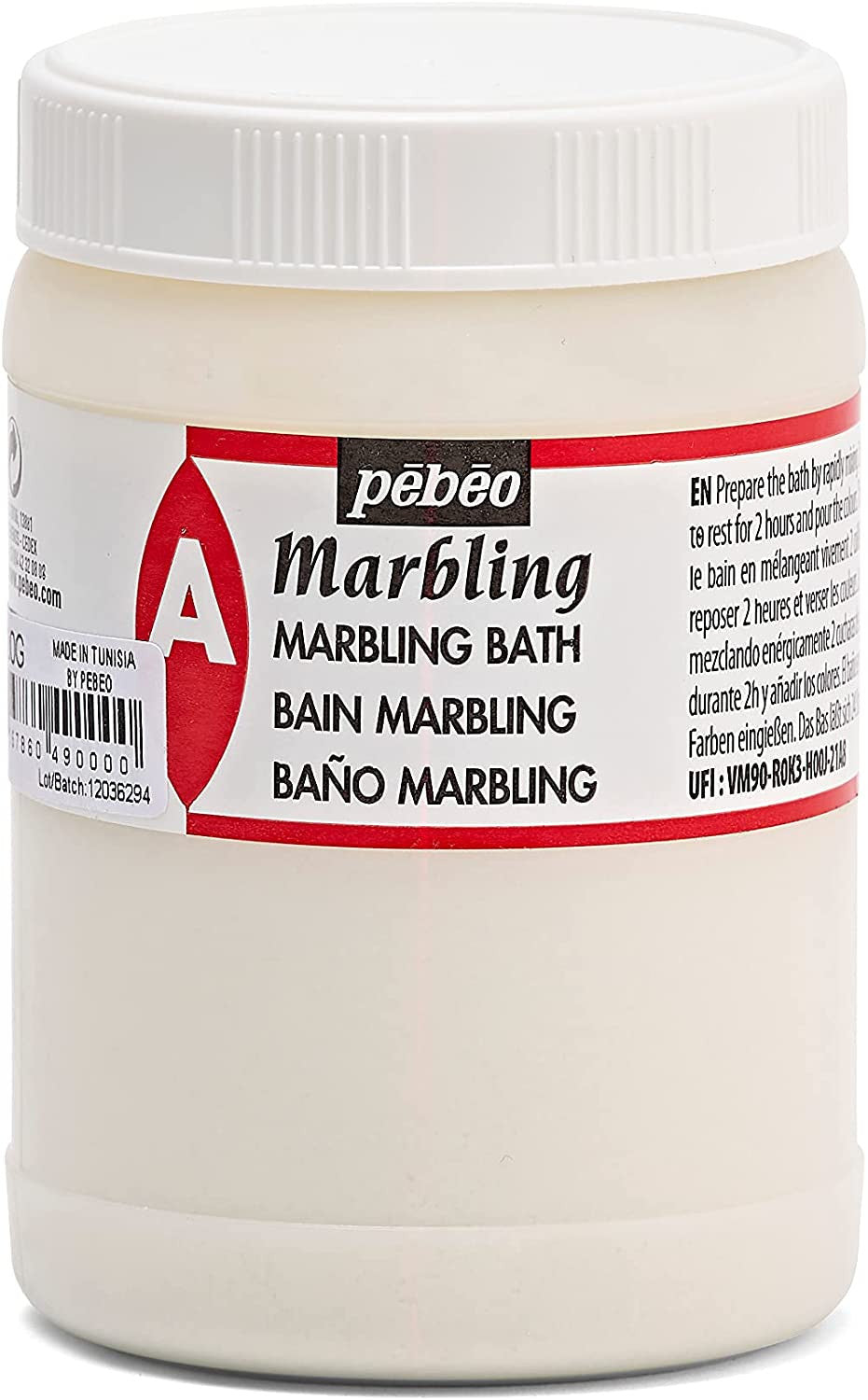 Produit pour réaliser des marbrures - Pébéo - Marbling bain - Pot de 200g