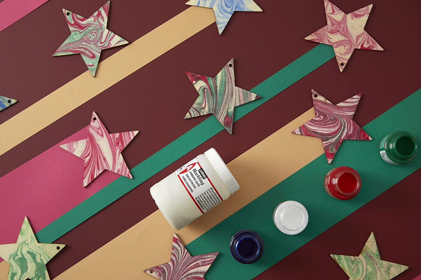 Produit pour réaliser des marbrures - Pébéo - Marbling bain - Pot de 200g
