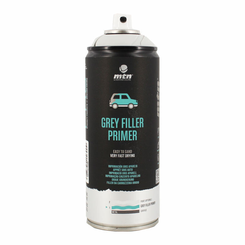 Bombe de peinture apprêt auto - gris auto - 400ml - MTN Pro