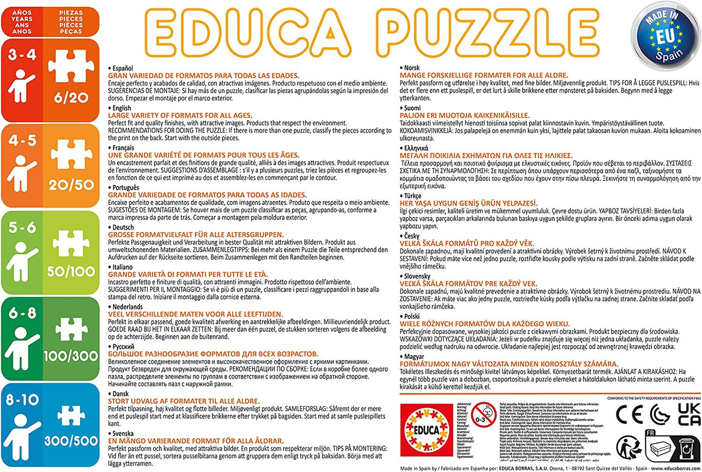 Puzzle - Spiderman - Marvel - 4 puzzles de 50 80 100 et 150 pièces - Dès 5 ans