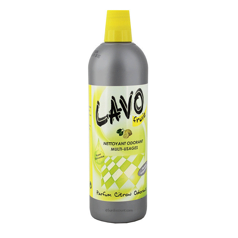 Produit nettoyant - Multi surfaces - Parfum citron - Lavo Fruit - Bidon 1L
