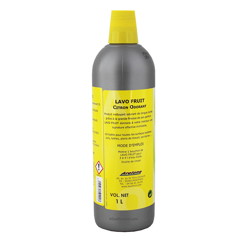 Produit nettoyant - Multi surfaces - Parfum citron - Lavo Fruit - Bidon 1L