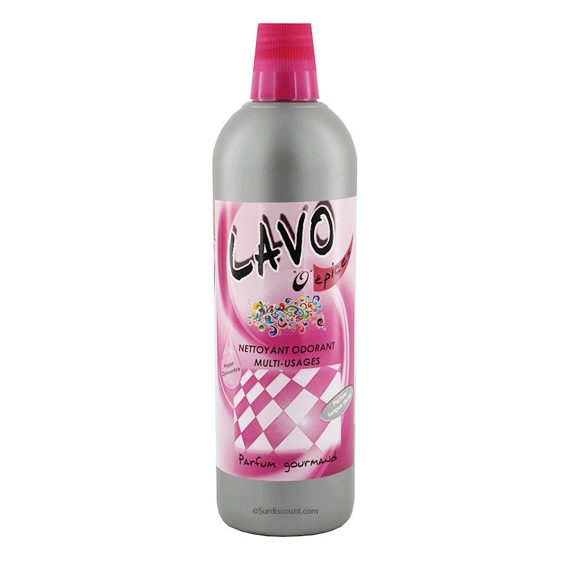 Produit nettoyant - Multi surfaces - Parfum gourmand épices - Lavo Fruit - Bidon 1L