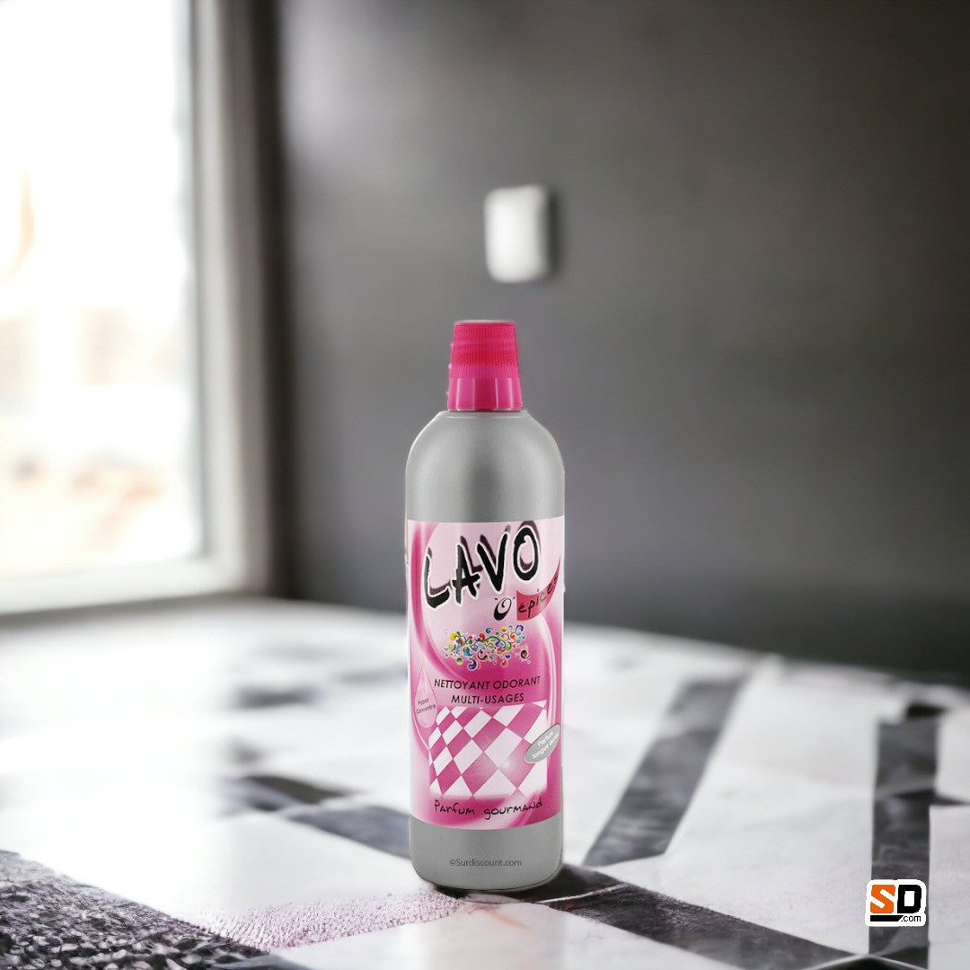 Produit nettoyant - Multi surfaces - Parfum gourmand épices - Lavo Fruit - Bidon 1L