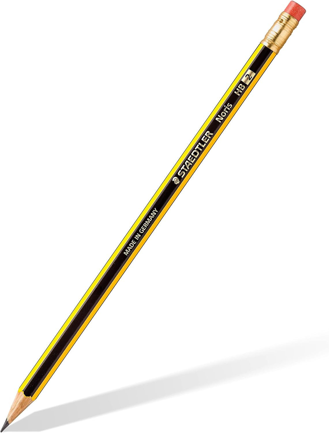 10 crayons graphite - HB - Embout gomme - Bois recyclé - Staedtler - Noris