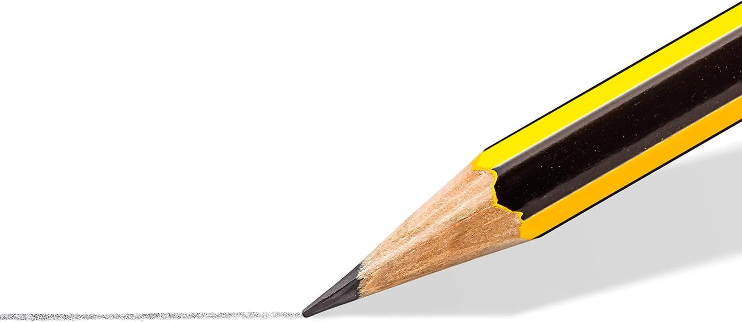 10 crayons graphite - HB - Embout gomme - Bois recyclé - Staedtler - Noris