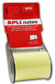 Rouleau distributeur de notes adhésives jaune standard - 60mmx10m - Adhésif à base d’eau 100 % écologique