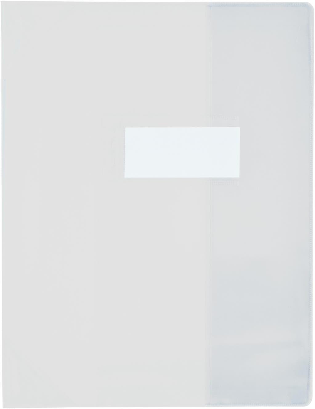 Protège-cahier - 24x32cm - Pour cahier - Transparent - Polypro - Avec rabat intérieur