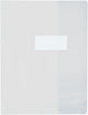 Protège-cahier - 24x32cm - Pour cahier - Transparent - Polypro - Avec rabat intérieur