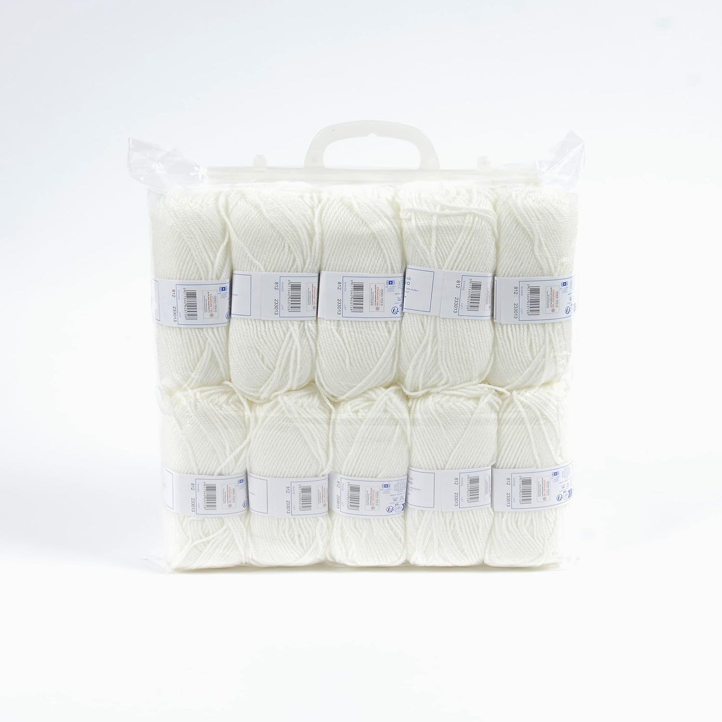 10 pelotes - 100% acrylique - Blanc - 812 - 50g - 140m - DMC - Knitty 4 - Tricot
