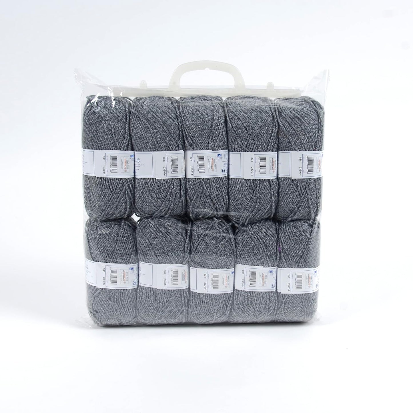 10 pelotes - 100% acrylique - Gris - 838 - 50g - 140m - DMC - Knitty 4 - Tricot