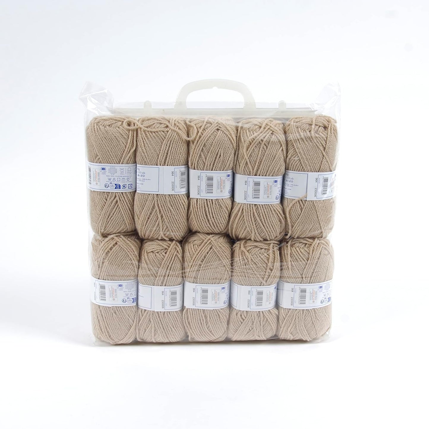 10 pelotes - 100% acrylique - Beige - 964 - 50g - 140m - DMC - Knitty 4 - Tricot