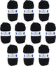 10 pelotes - 100% acrylique - Noir - 965 - 50g - 140m - DMC - Knitty 4 - Tricot