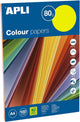 Ramette de papier - A4 - Couleurs fluos - 80g - Impression - 100 feuilles - Apli