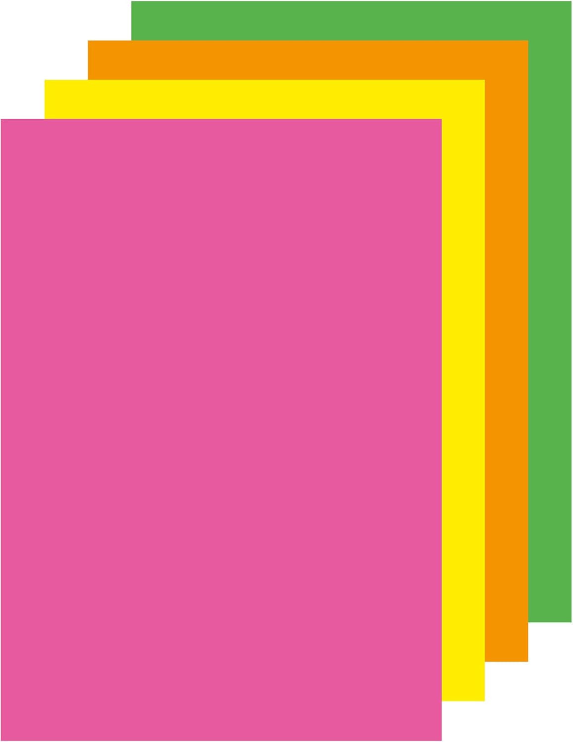 Ramette de papier - A4 - Couleurs fluos - 80g - Impression - 100 feuilles - Apli